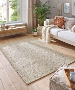 Tapis en laine - Kaia Crème/beige