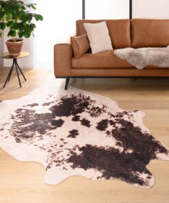 Tapis en peau de vache - Happy Spotted Cow marron/blanc - sfeer, thumbnail