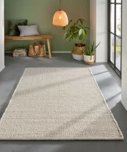 Tapis en laine - Bokn blanc