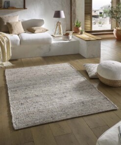 Tapis en laine - Bokn gris clair