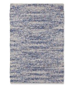 Tapis en laine - Ursule bleu/Crème