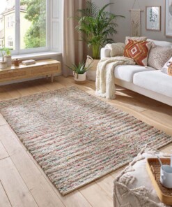 Tapis en laine - Thora multicolore - sfeer