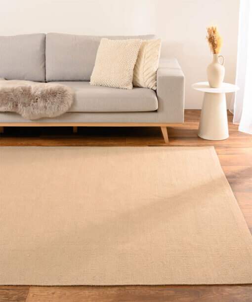 Tapis en coton - Svelvik beige - sfeer