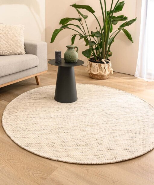 Tapis en laine Rond - Ulstein blanc/gris - sfeer