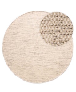 Tapis en laine Rond - Ulstein blanc/gris - overzicht