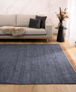 Tapis en viscose - Gem bleu - sfeer