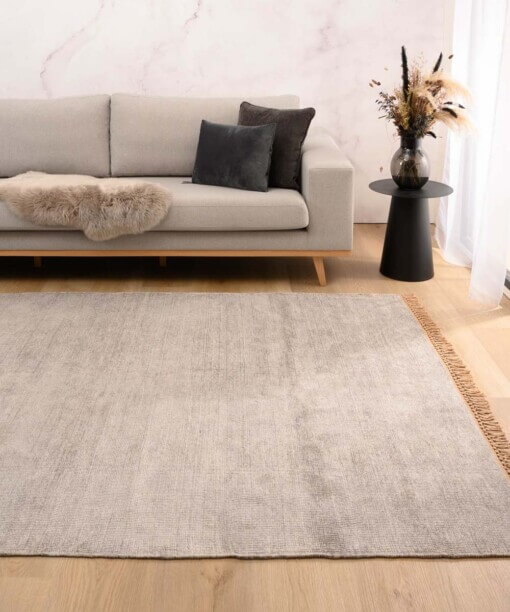 Tapis en viscose - Gem gris - sfeer