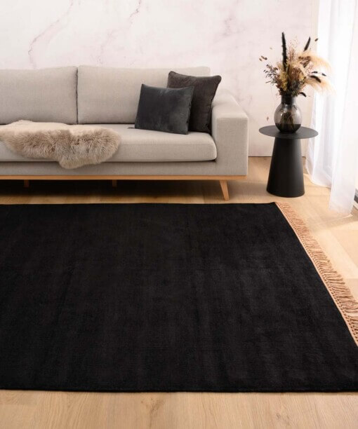 Tapis en viscose - Gem noir - sfeer