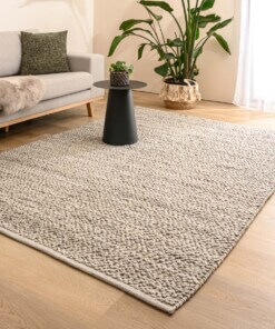 Tapis en laine - Agder gris clair - sfeer, thumbnail