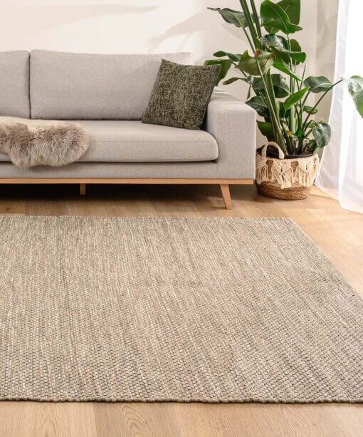 Tapis en laine - Odda gris clair/taupe - sfeer