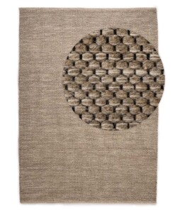 Tapis en laine - Odda gris clair/taupe - overzicht