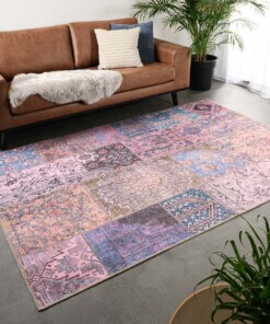 Tapis patchwork - Fade Dreamer violet - sfeer