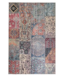 Tapis patchwork - Fade Dreamer Multicolore - overzicht boven