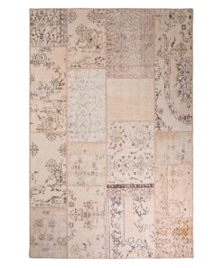 Tapis patchwork - Fade Heritage beige - overzicht boven