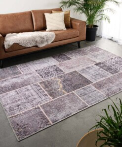 Tapis patchwork - Fade Heritage taupe - sfeer, thumbnail