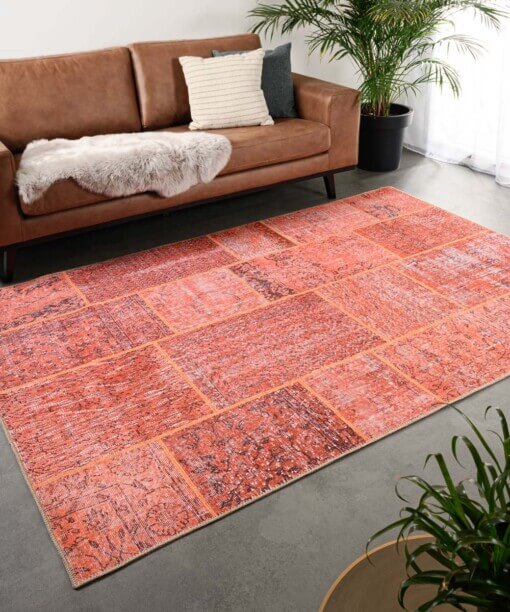 Tapis patchwork - Fade Heritage terracota - sfeer