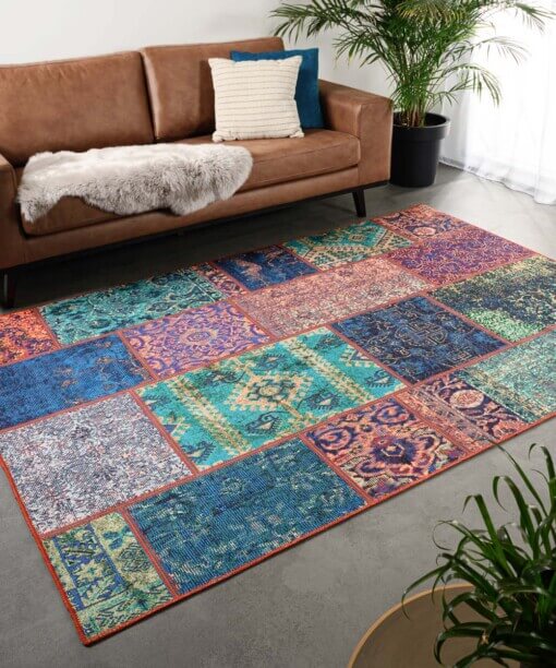 Tapis patchwork - Fade No.1 Multicolore - sfeer