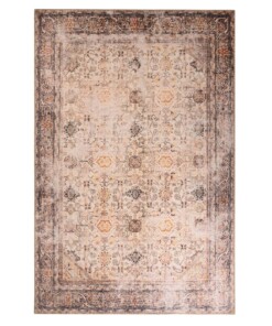 Tapis vintage - Fade Charm beige - overzicht boven