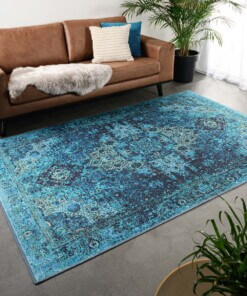 Tapis vintage - Fade No.2 bleu - sfeer, thumbnail