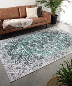 Tapis vintage - Fade No.3 vert - sfeer, thumbnail