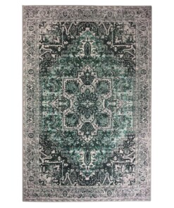 Tapis vintage - Fade No.3 vert - overzicht boven