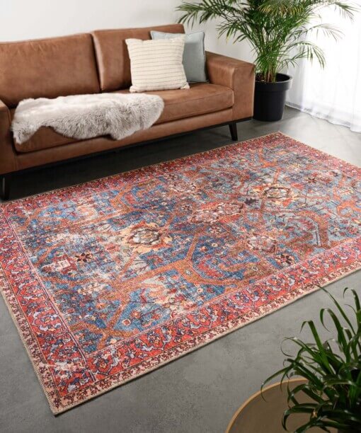 Tapis vintage - Fade Opulence rouge - sfeer