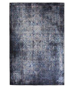 Tapis vintage - Fade Stellar bleu/argent - overzicht boven