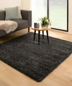 Tapis Carré poils longs - Cozy Shaggy anthracite