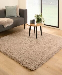 Tapis Carré poils longs - Cozy Shaggy beige