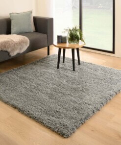 Tapis Carré poils longs - Cozy Shaggy gris