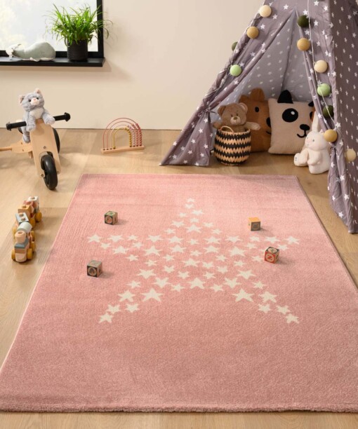 Tapis enfant Étoile - Magic rose