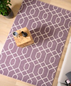 Tapis Géométrique - Aria violet