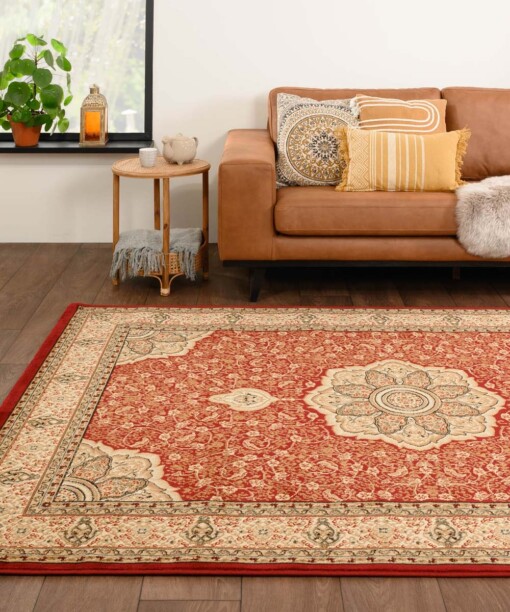 Tapis persan - Mirage Majesty rouge/beige