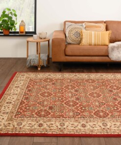 Tapis persan - Mirage Royal rouge/beige