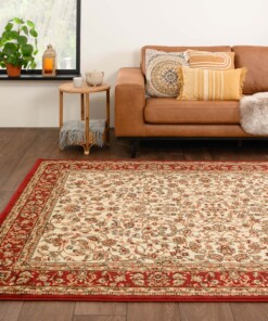 Tapis persan - Mirage Oasis rouge/Crème