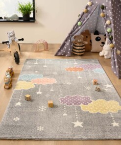 Tapis nuage - Snoozy gris/Multicolore