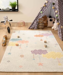 Tapis nuage - Snoozy blanc/Multicolore