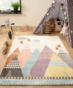 Tapis enfant Tipi - Snoozy Multicolore