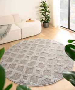 Tapis scandinave Rond - Fjord Ro gris