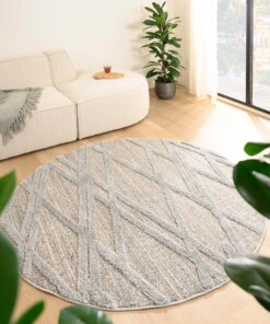 Tapis scandinave Rond - Fjord Drom gris