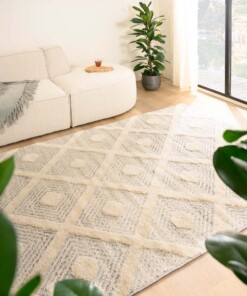 Tapis scandinave - Fjord Reise gris/Crème