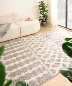 Tapis scandinave - Fjord Dagg gris/Crème