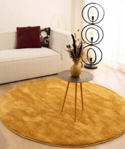 Tapis velours Rond - Flair or