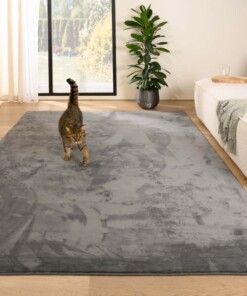 Tapis poil ras moelleux - Plush gris