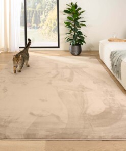 Tapis poil ras moelleux - Plush beige