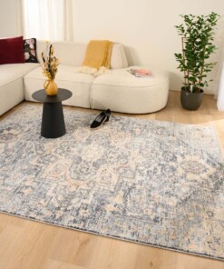 Tapis vintage - Classic Leonard bleu