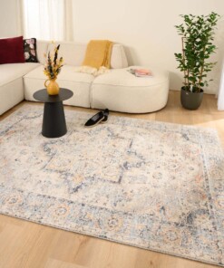 Tapis vintage - Classic Arthur Crème/bleu