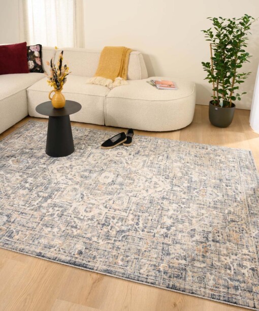 Tapis vintage - Classic Bernard bleu