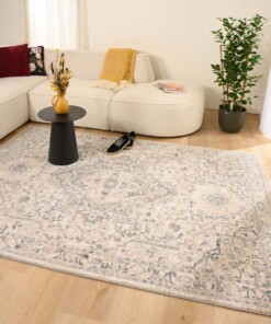 Tapis vintage - Classic Bernard blanc/bleu