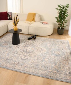 Tapis vintage - Classic Bernard bleu pigeon